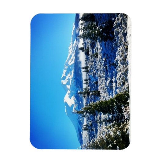 Winterschnee am Berg Shasta, CA Magnet (Vertikal)