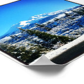 Winterschnee am Berg Shasta, CA Poster (Ecke)