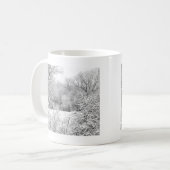 Winterschnee am Huron River Kaffeetasse (Vorderseite Links)