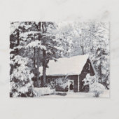 Winterschnee auf der Bauernkarte Postkarte (Vorderseite)