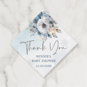 Winterschnee Baby Es ist kalt draußen Babydusche F Geschenkanhänger (Rückseite)