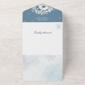 Winterschnee Baby Es ist kalt Outside Baby Dusche All In One Einladung (Außenbereich)