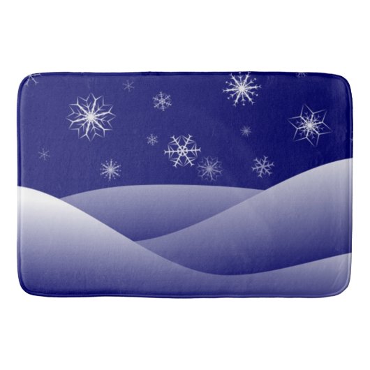 WINTERSCHNEE BADEMATTE (Vorderseite)