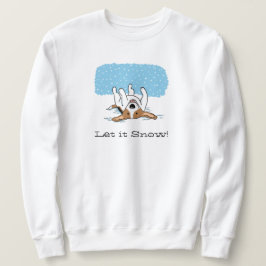 Winterschnee-Beagle - Niedlicher Schneehundurlaub Sweatshirt