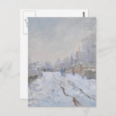 Winterschnee bei Argeteuil Postkarte (Vorne/Hinten)