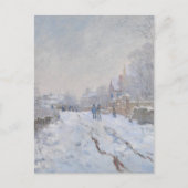 Winterschnee bei Argeteuil Postkarte (Vorderseite)