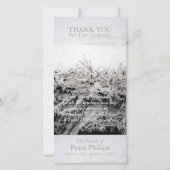 Winterschnee Beileid Danke für Ihre Fotokarte (Vorderseite)