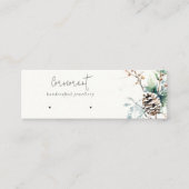 Winterschnee Berries Hoops Loop Stud Holder Mini Visitenkarte (Vorderseite)