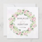 *~* Winterschnee Berry AR12 Boho QR UAWG Wedding Einladung (Vorderseite)