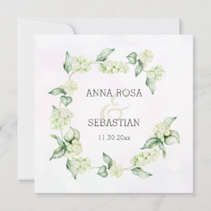 *~* Winterschnee Berry AR12 Boho UAWG QR Hochzeit Einladung