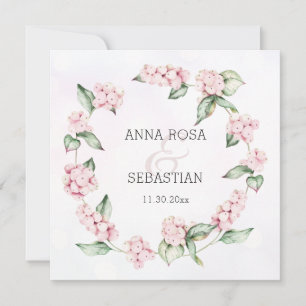 *~* Winterschnee Berry Boho QR UAWG AR12 Hochzeit Einladung