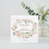 *~* Winterschnee Berry Boho UAWG AR12 QR Hochzeit Einladung (Stehend Vorderseite)