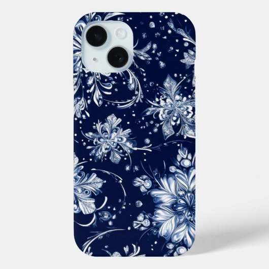 Winterschnee-Blume Case-Mate iPhone Hülle (Rückseite)