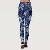 Winterschnee-Blume Leggings (Rückseite)