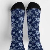 Winterschnee-Blume Socken (Oben)
