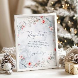 Winterschnee-Brautparty Poster