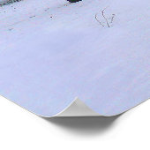 Winterschnee, Bute Park, Cardiff, Wales Poster (Ecke)