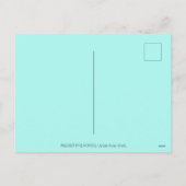 WINTERSCHNEE & COAT PINK FLAMINGO TREKKING FEIERTAGSPOSTKARTE (Rückseite)