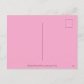 WINTERSCHNEE & COAT PINK FLAMINGO TREKKING FEIERTAGSPOSTKARTE (Rückseite)