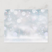 Winterschnee Empfang Danke Platzkarte Postkarte (Rückseite)