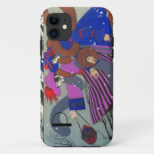 WINTERSCHNEE FASHION MONOGRAMM Case-Mate iPhone HÜLLE (Rückseite)