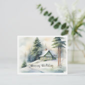 Winterschnee Feiertagskarte (Stehend Vorderseite)