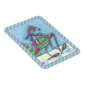 WINTERSCHNEE, FLAMINGO-CHRISTMAS MAGNET (Rechte Seite)