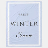 Winterschnee Fleecedecke (Vorderseite)