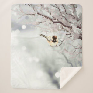 Winterschnee Frost Chickadee Bird Sherpadecke