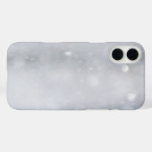 Winterschnee funkelnd Schwarz/Weiß Case-Mate iPhone Hülle (Rückseite (Horizontal))