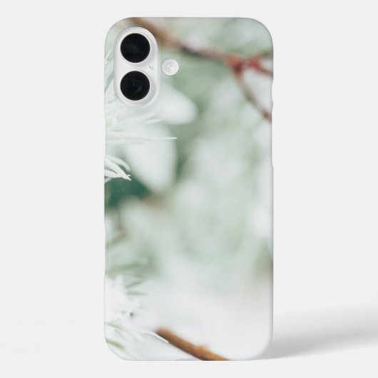 Winterschnee funkelnd Schwarz/Weiß Case-Mate iPhone Hülle (Rückseite)