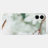 Winterschnee funkelnd Schwarz/Weiß Case-Mate iPhone Hülle (Rückseite (Horizontal))