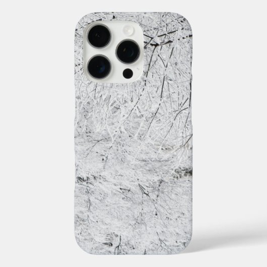 Winterschnee funkelnd Schwarz/Weiß Case-Mate iPhone Hülle (Rückseite)