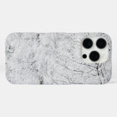 Winterschnee funkelnd Schwarz/Weiß Case-Mate iPhone Hülle (Rückseite (Horizontal))
