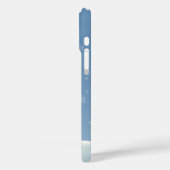 Winterschnee funkelnd Schwarz/Weiß Case-Mate iPhone Hülle (Rückseite / Links)