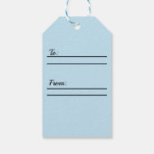 Winterschnee Geschenkanhänger (Rückseite)