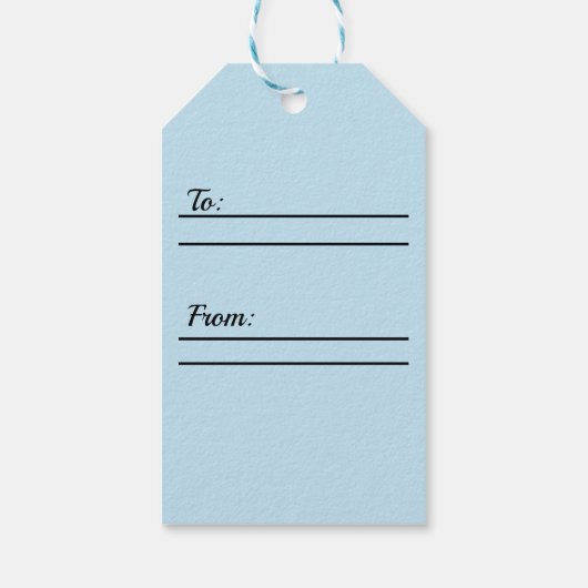 Winterschnee Geschenkanhänger (Rückseite)