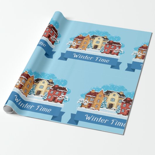 Winterschnee Geschenkpapier (Ungerollt)