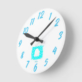 Winterschnee Herz Acrylwand Uhr (Winkel)