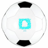 Winterschnee-Herz-Fußball Fußball (Vorderseite)