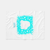 Winterschnee Herz Small Fleece Blanket (Vorderseite (Horizontal))