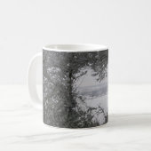 Winterschnee Herz Weihnachten Foto Kaffee Tee Tass Kaffeetasse (Vorderseite Links)
