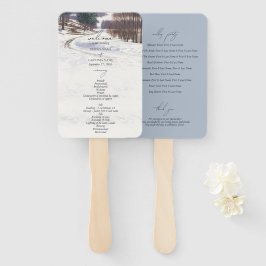 Winterschnee Hochzeit im Wasser Fächer