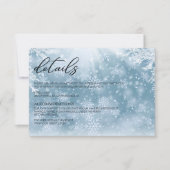 Winterschnee-Hochzeitskarte Dankeskarte (Vorderseite)