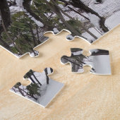 Winterschnee im Central Park New York City NYC Puzzle (Seite)