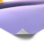 Winterschnee im Dorf Gingerbrot | AI Art Poster (Ecke)