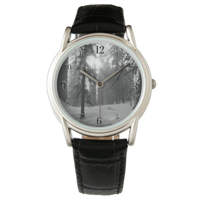 Winterschnee im Kings Canyon Nationalpark Armbanduhr (Vorderseite)