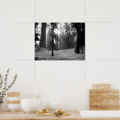 Winterschnee im Kings Canyon Nationalpark Poster (Küche)