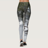 Winterschnee im Park Leggings (Rückseite)