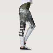Winterschnee im Park Leggings (Rechts)